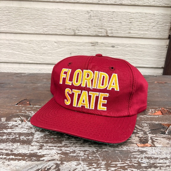 Vintage Florida State Football NCAA university tsports hat official hat SCRIPT - Picture 1 of 9